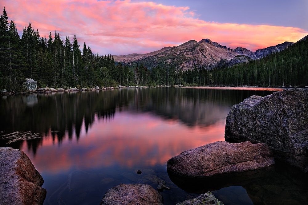 Rocky Mountain Sunset HD Wallpaper Background Image