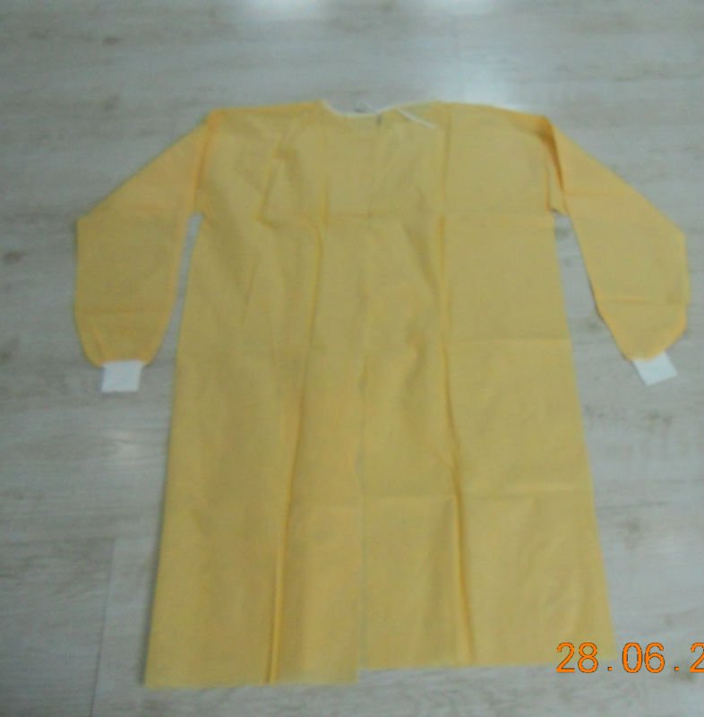 Yellow Medical Gown Isolation