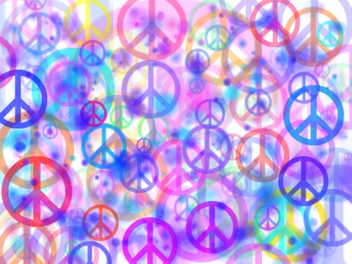 Peace Sign Background 500x375