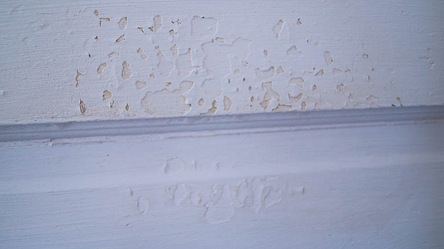 Here you can see the top photo that I applied muddy pond wax and the