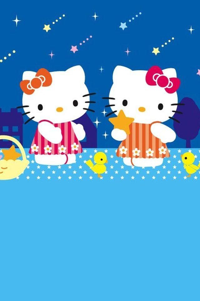 Hello Kitty And Mimmy Halloween Wallpaper