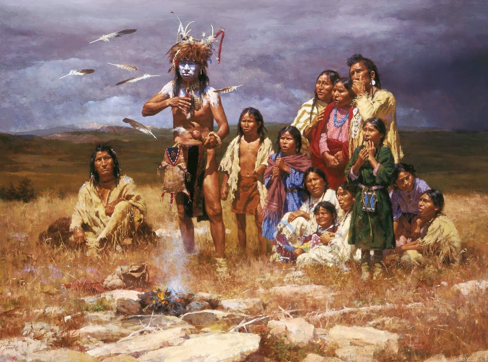 Wallpaper American Native Paintings Painting Art Print