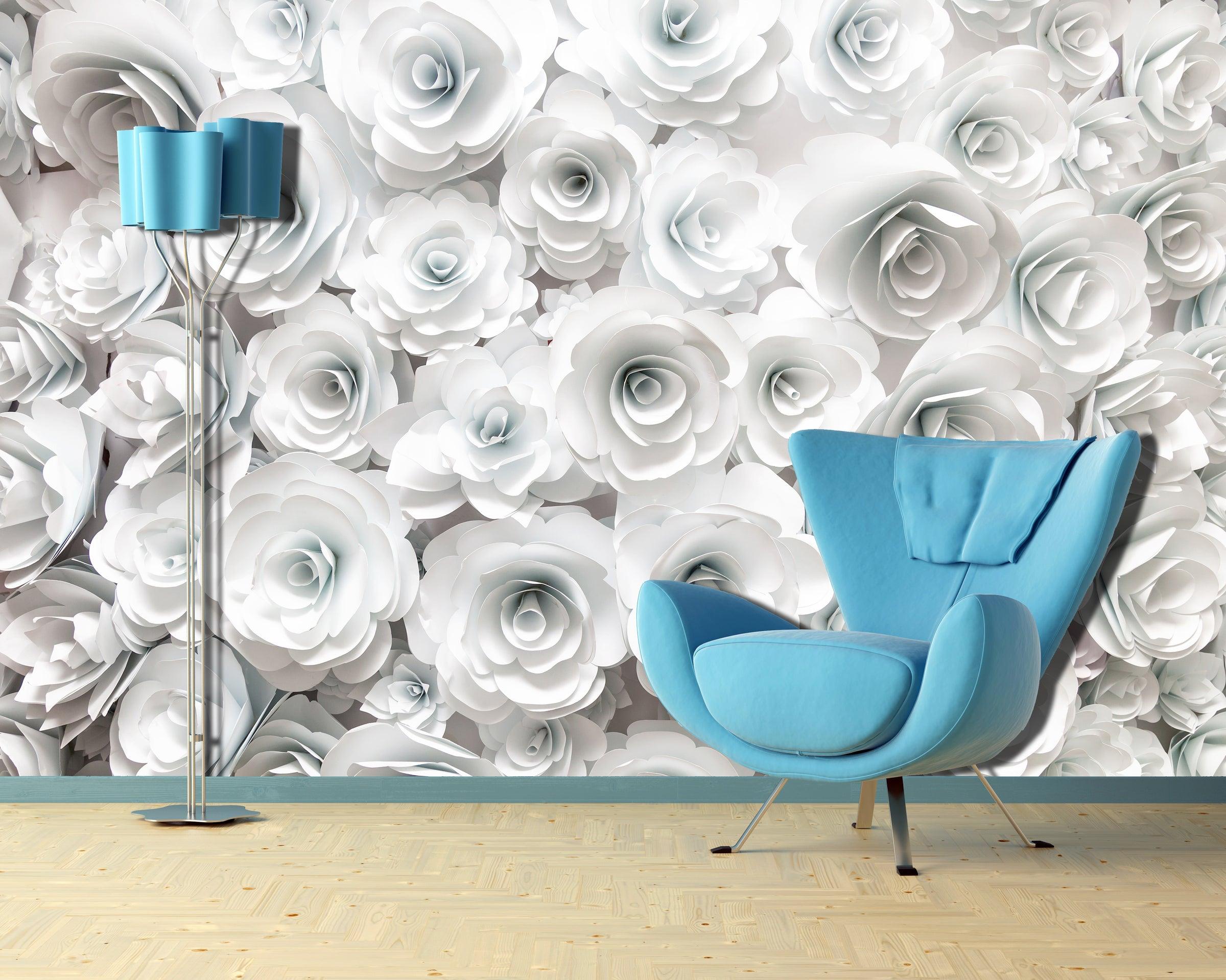 Origami 3d Roses Wallpaper Prime Walls Us