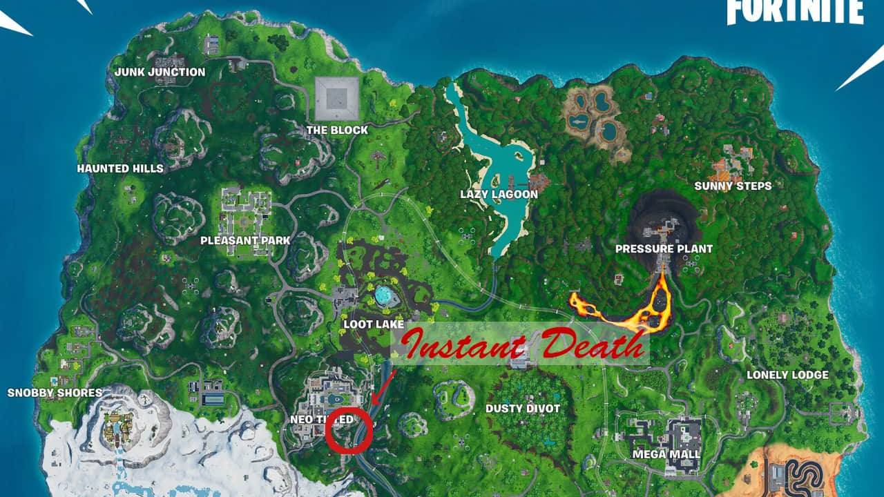 Fortnite Season Instant Death Spot Hits Players Near Neo Tilted