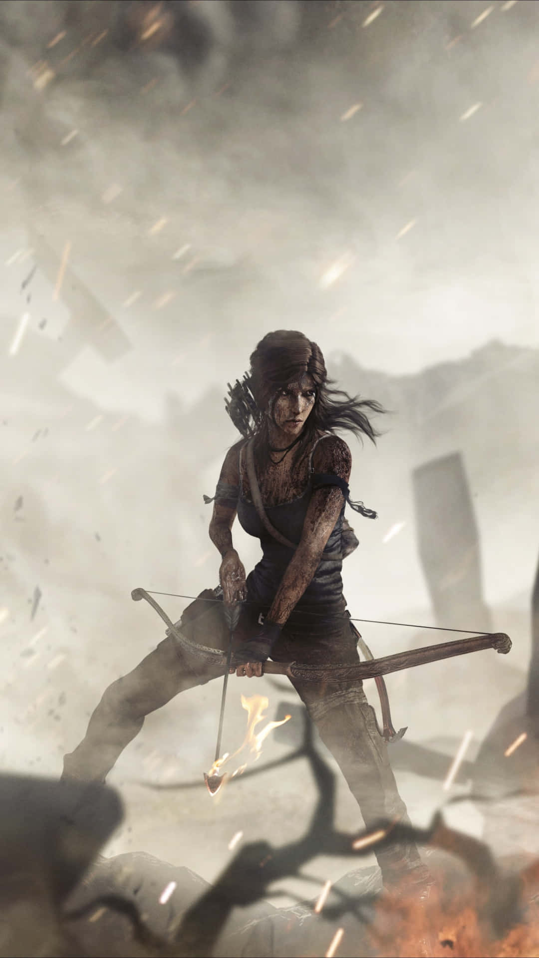 Tomb Raider iPhone 5s Lara Rising Wallpaper