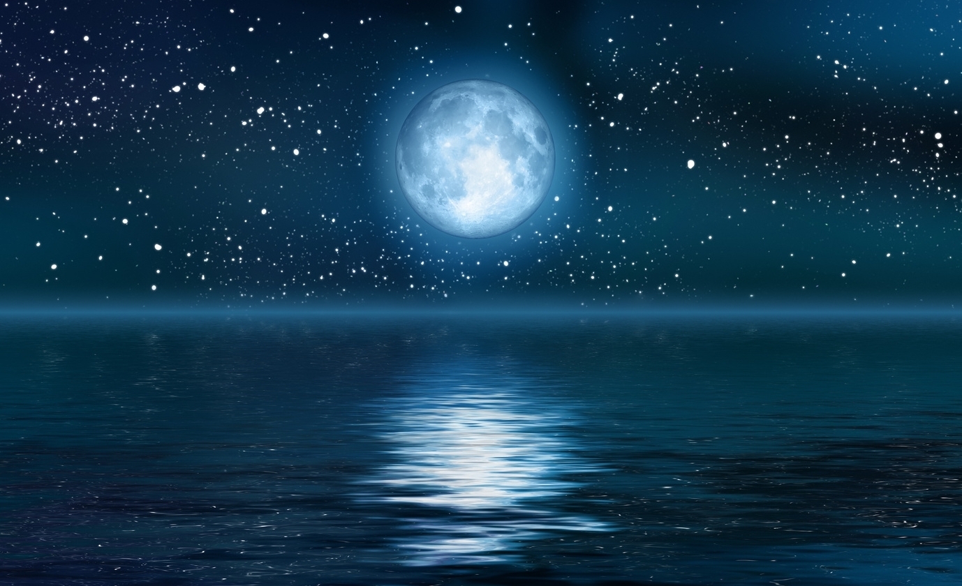 Moon And Stars Background Brilliant Are The