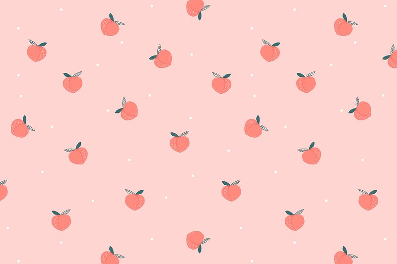 Peach Cute Desktop Wallpaper