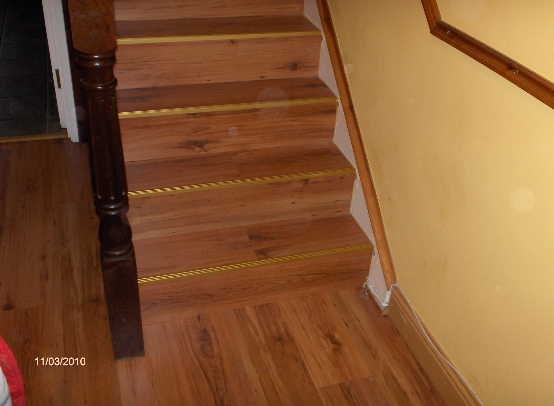 Hall Stairs And Landing Done In Laminate Flooring