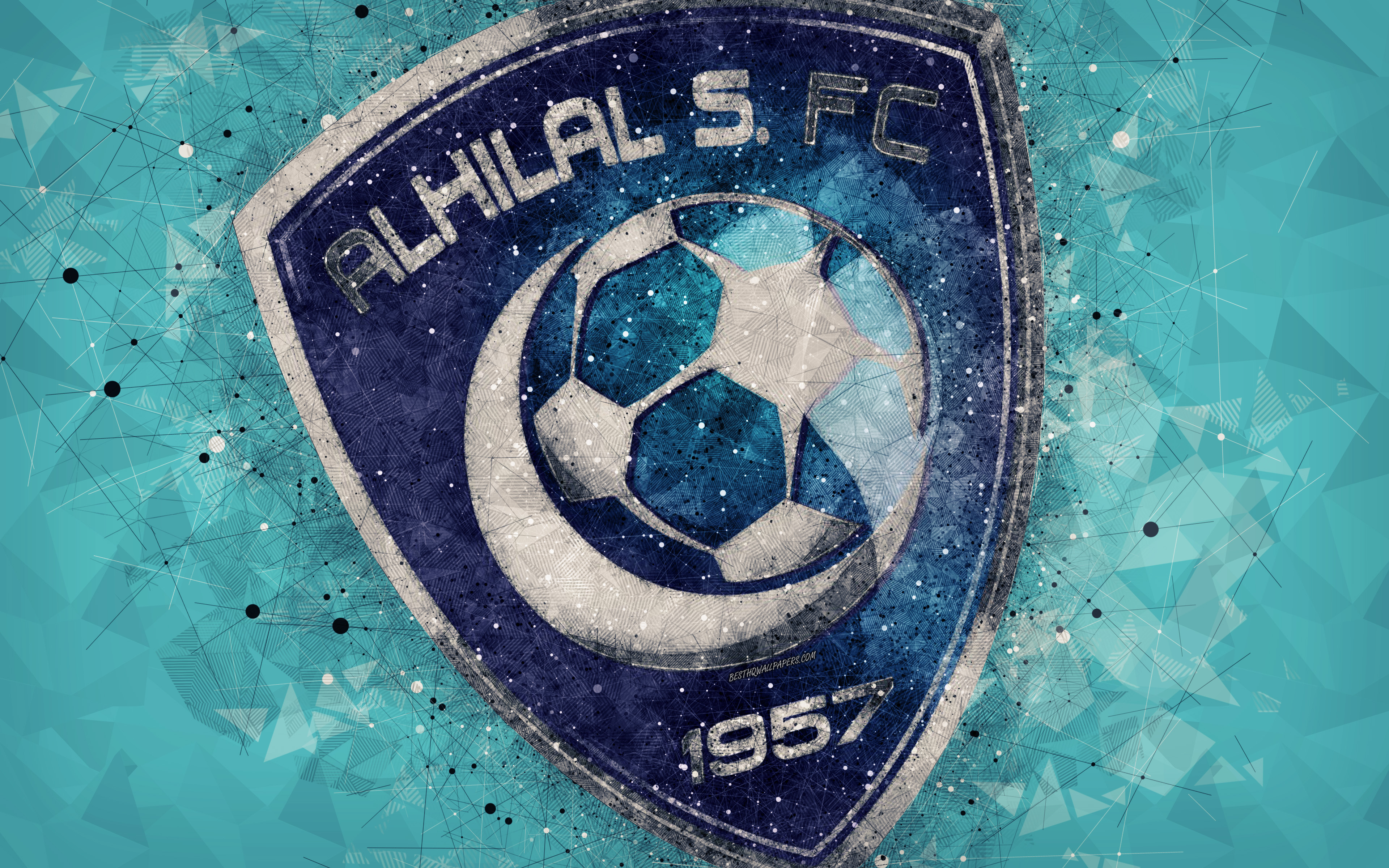 Wallpaper Al Hilal Fc 4k Saudi Football Club Creative