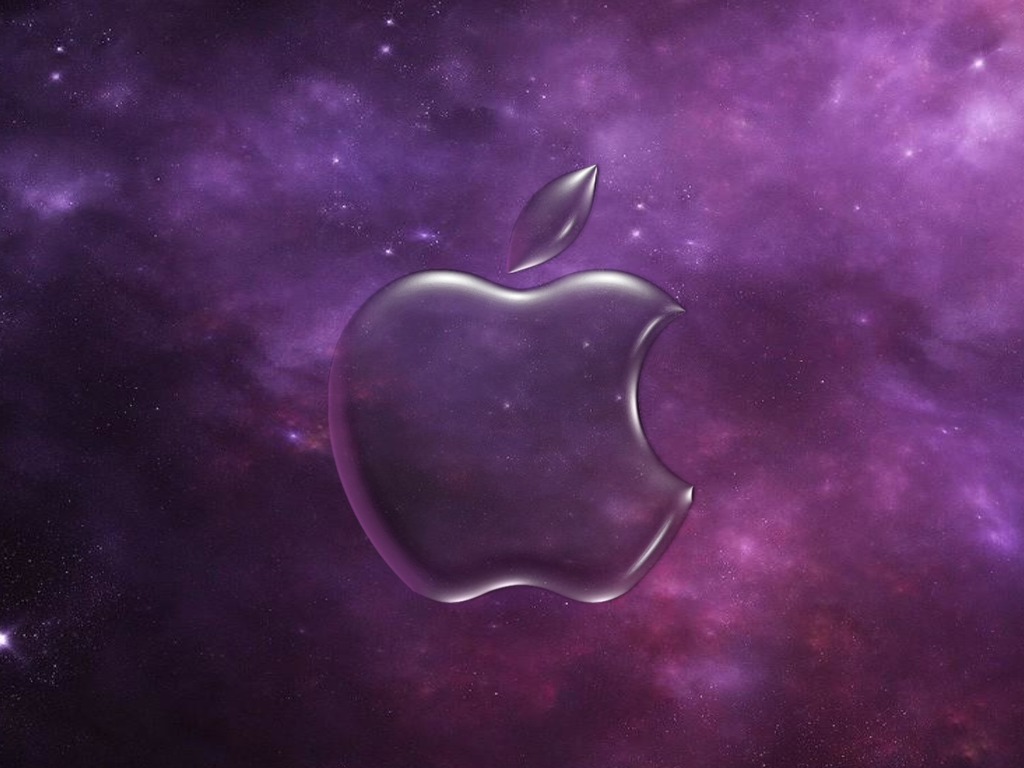 Purple Apple HD Wallpaper