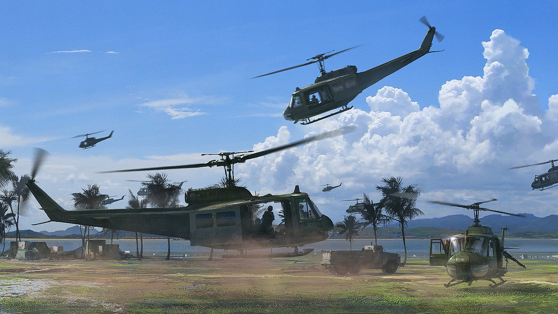 Download Military Helicopter Wallpaper 1920x1080