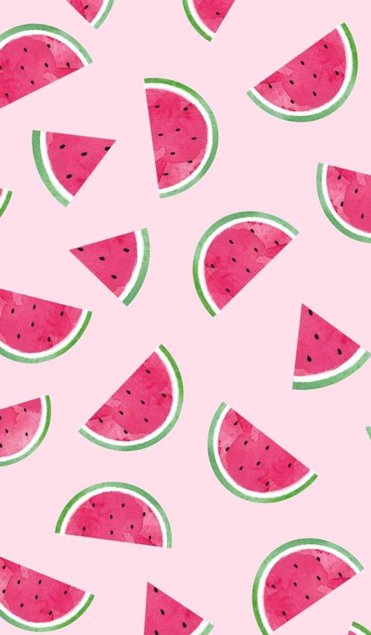 Watermelon Watercolor Idea Wallpaper iPhone Color