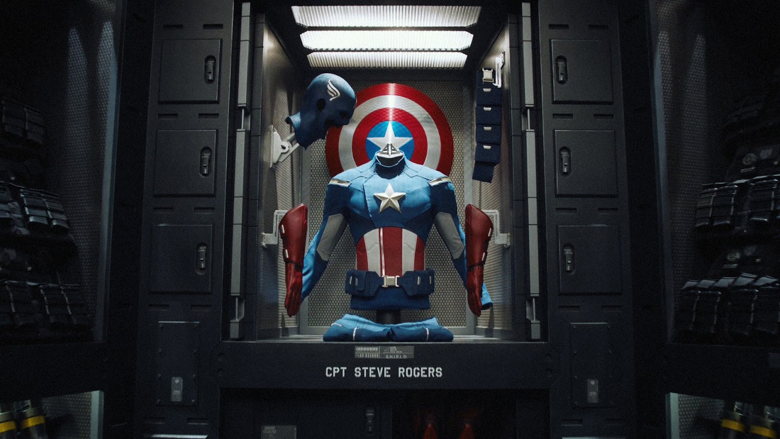 Captain America Costume and Shield Desktop Wallpaper