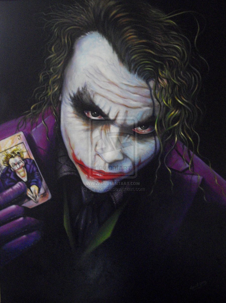 The Joker Heath Ledger By Gerrykinch