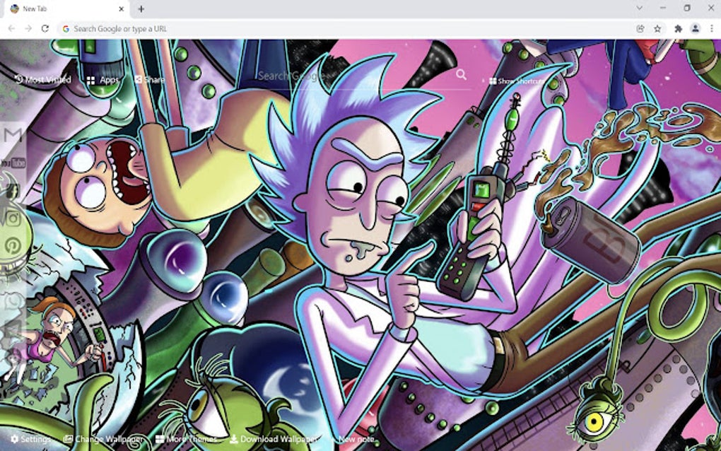 Rick And Morty Wallpaper Hd New Tab For Google Chrome