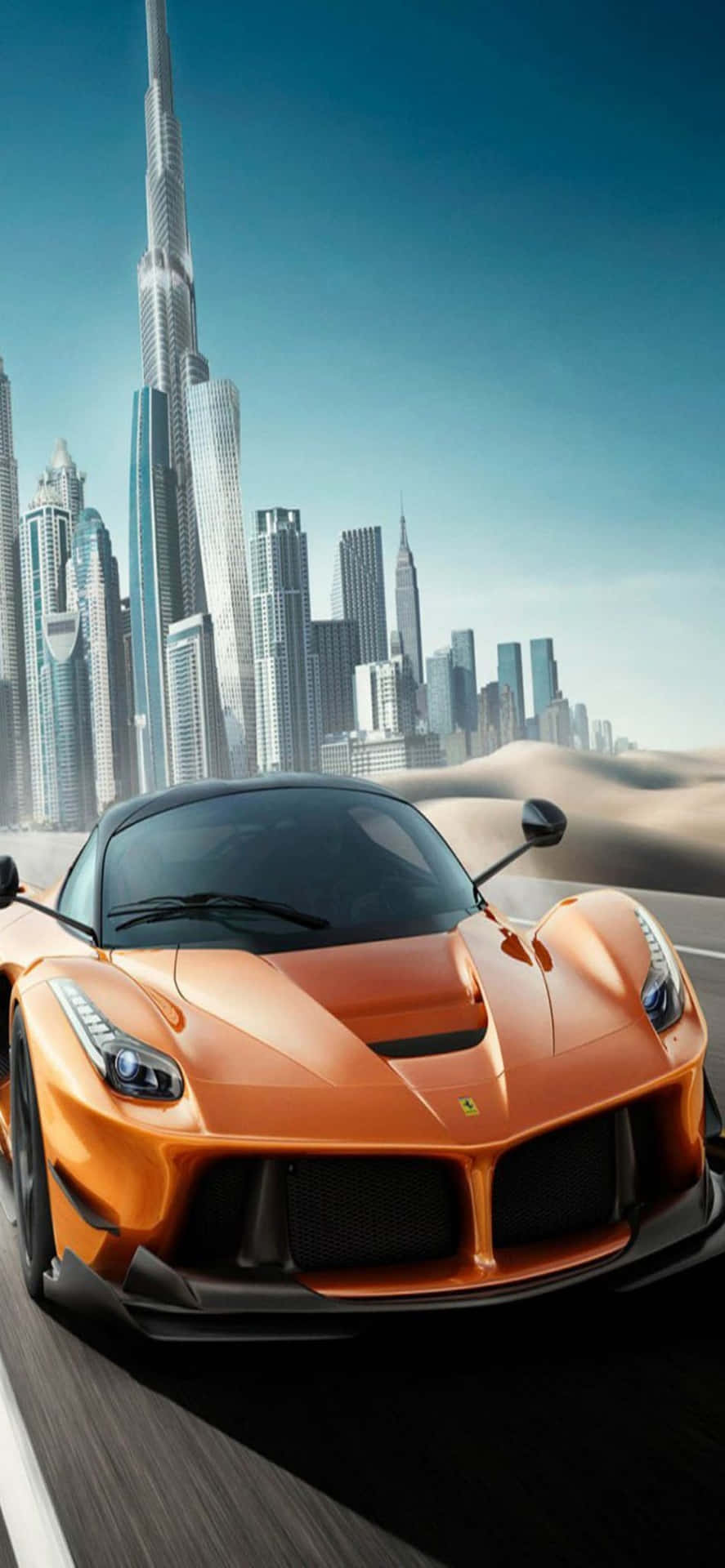 iPhone Xs Max Ferrari Background Orange Laferrari Wallpaper
