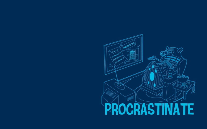 Humor Dalek Procrastination Doctor Who Wallpaper