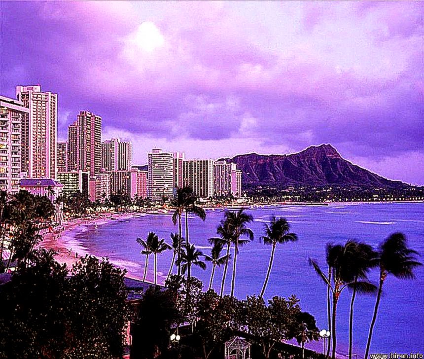 Waikiki Oahu Hawaii Beach Wallpaper HD Plus