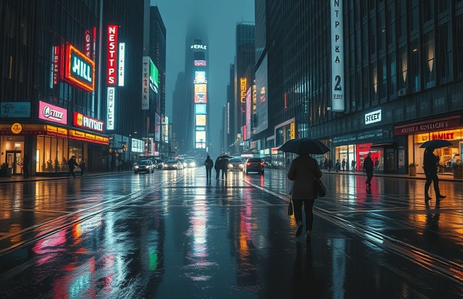 City Rain Wallpaper