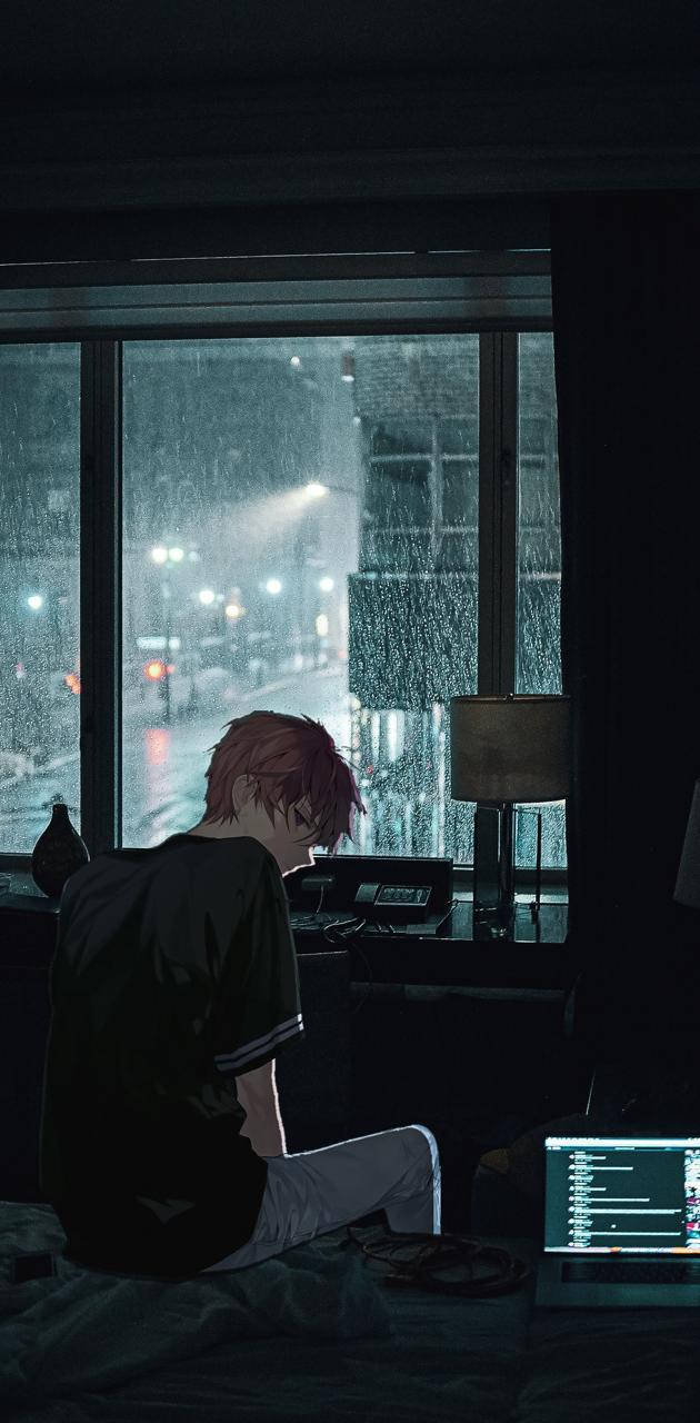 Anime Boy Sad Aesthetic Wallpaper