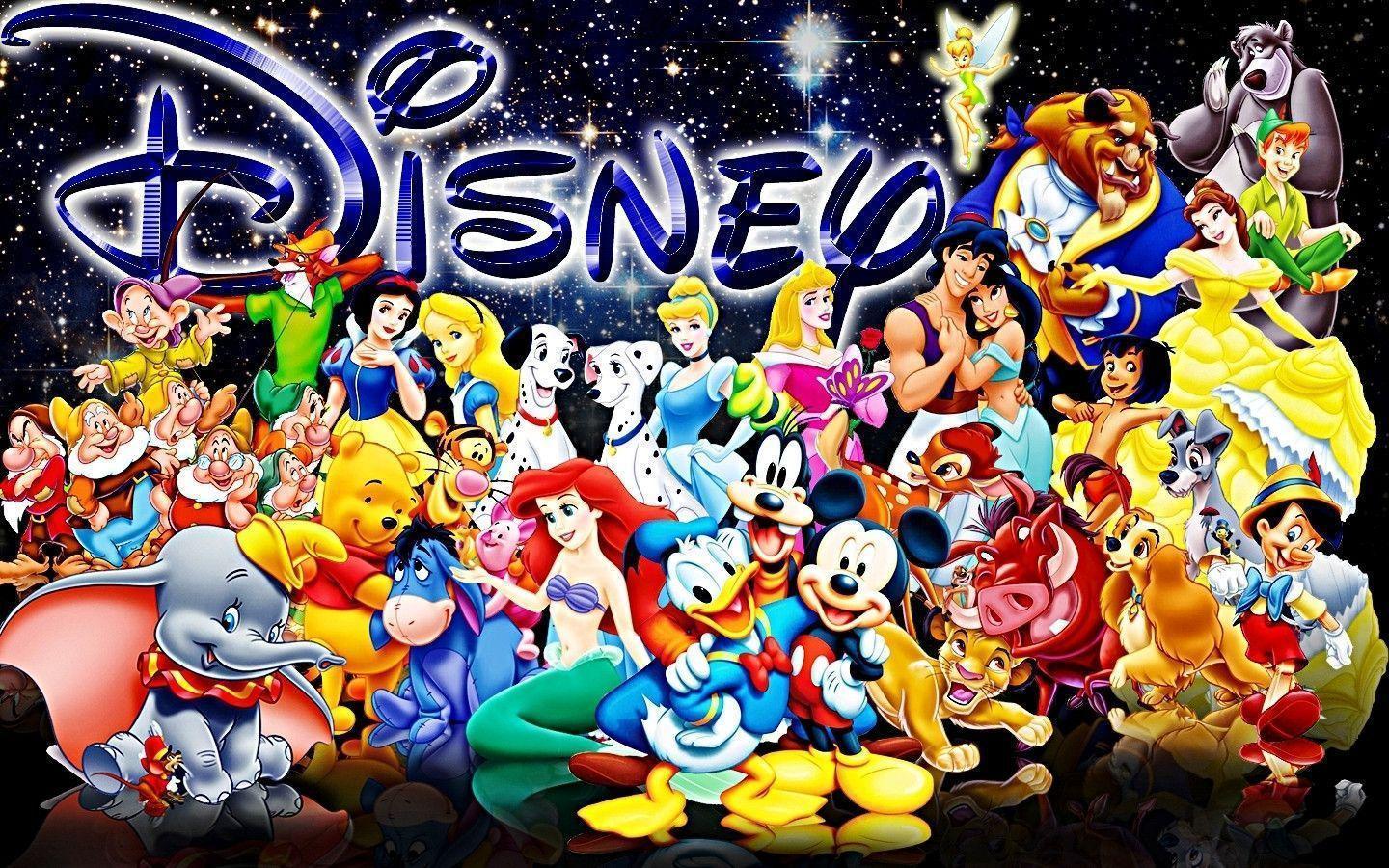 Disney All Characters Wallpaper Top