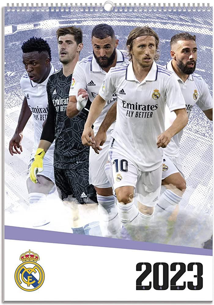 Amazon Official Real Madrid Wall Calendar A3 Fsc