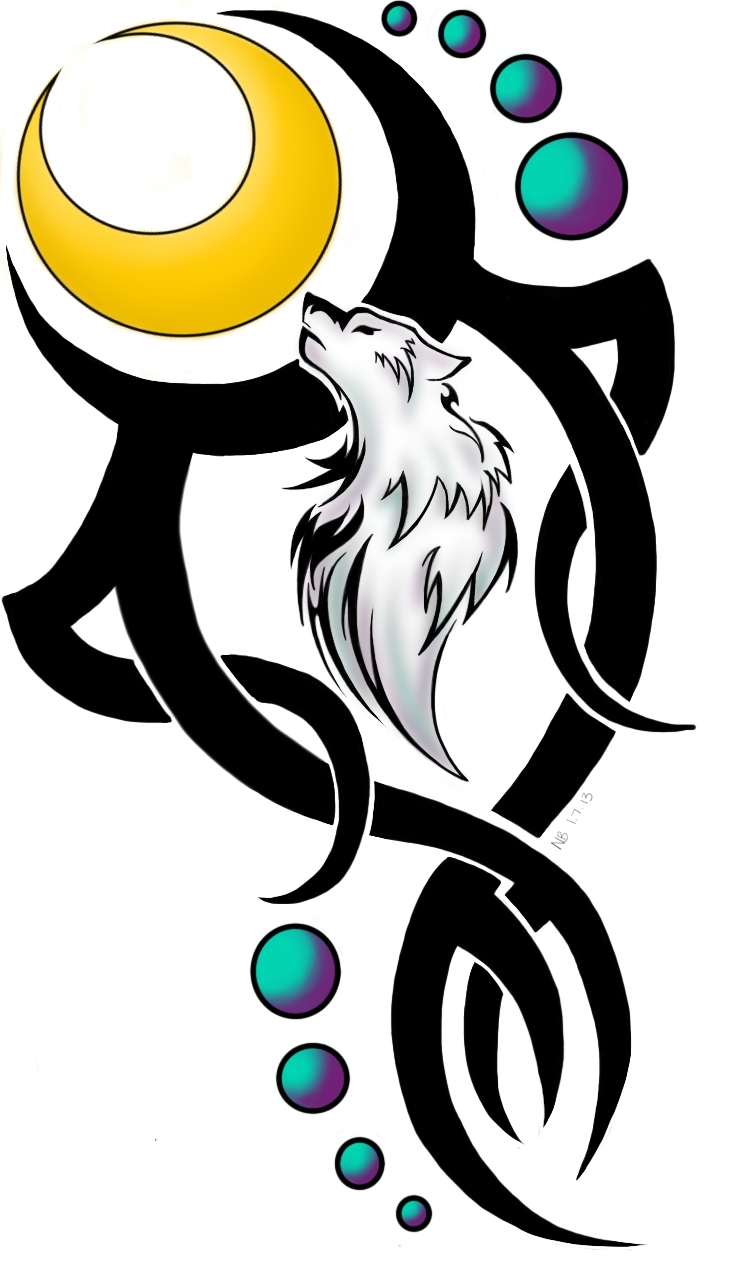 Tribal Wolf Tattoo Design For Alex By Xx Thetoxiccure On