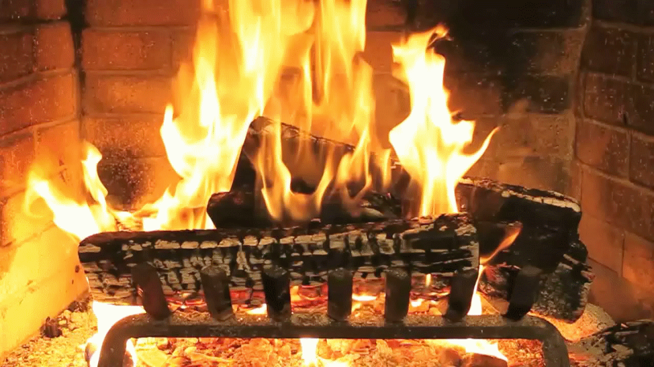 christmas fireplace gif
