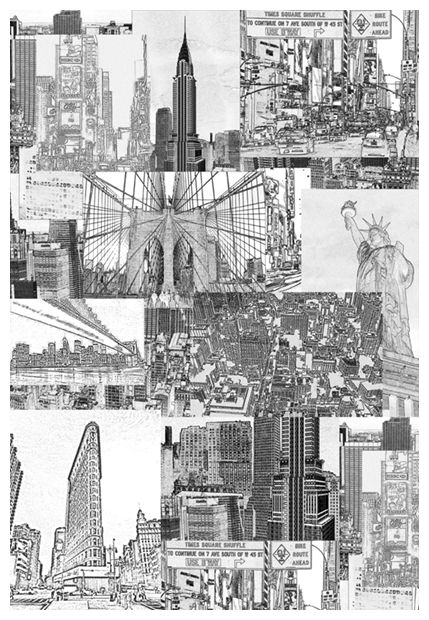 New York Mural By Mr Perswall Wallpaper Direct