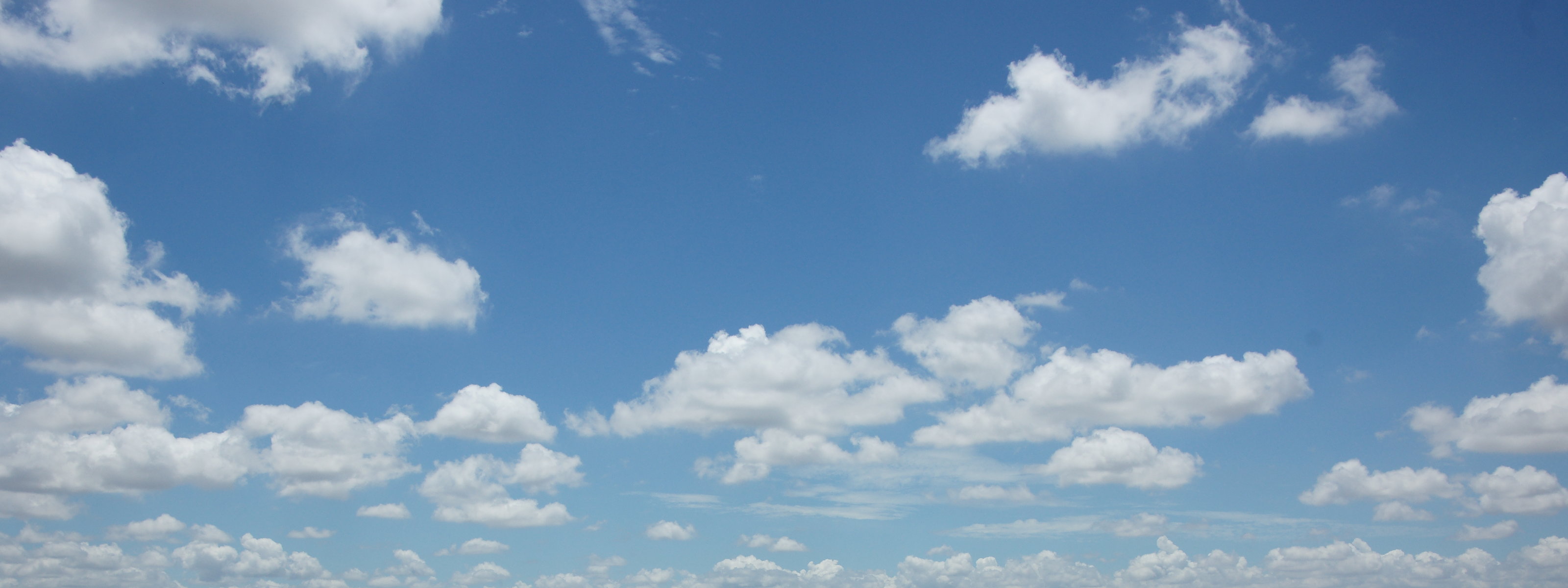 blue sky white clouds cambodia dual monitor background
