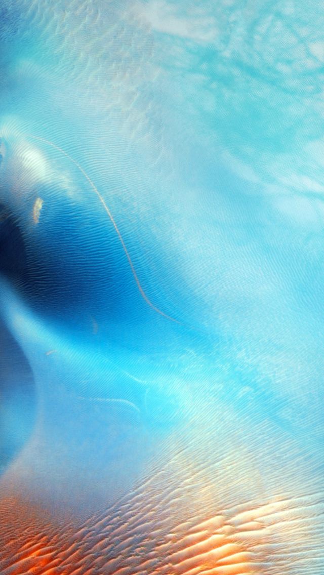 Abstract Blue Water Wave Pattern Art Ios9 iPhone 5s Wallpaper