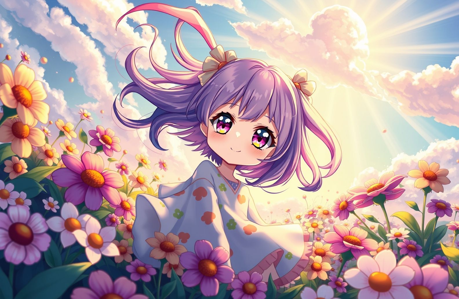Cute Anime Girls Wallpaper