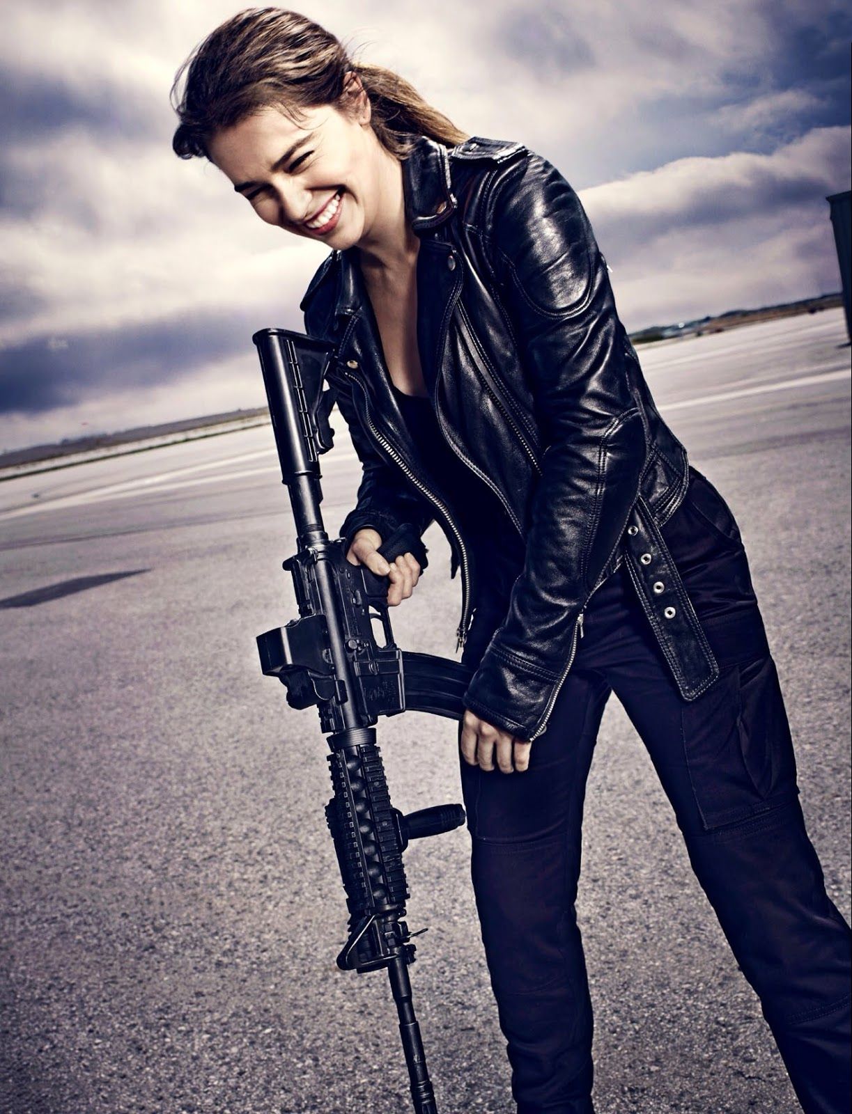 Terminator Genisys Actress Emilia Clarke Full HD Image And