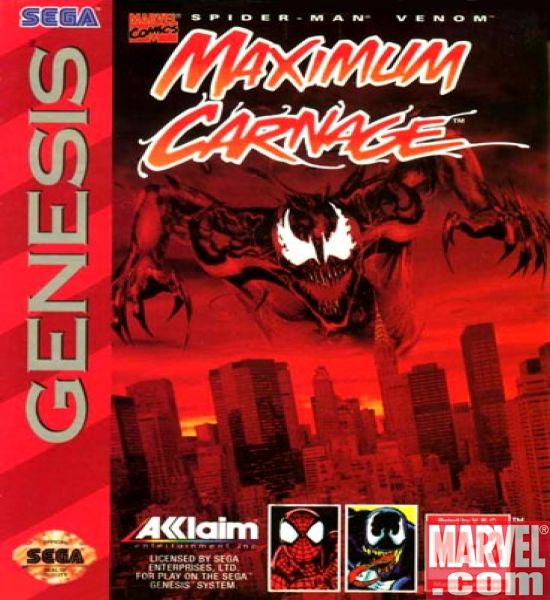 Maximum Carnage Box For Genesis Marvel