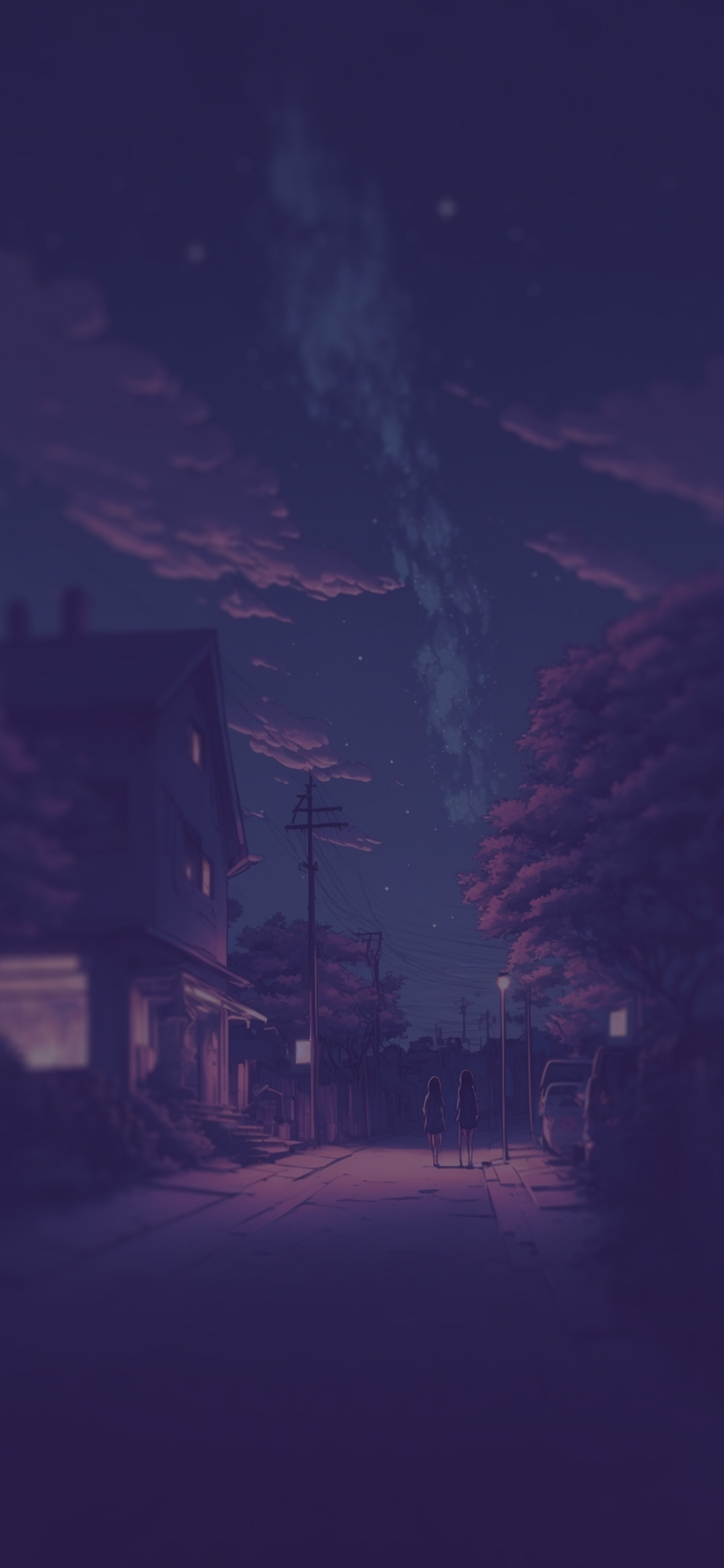 Milky Way Anime Aesthetic Background Wallpaper