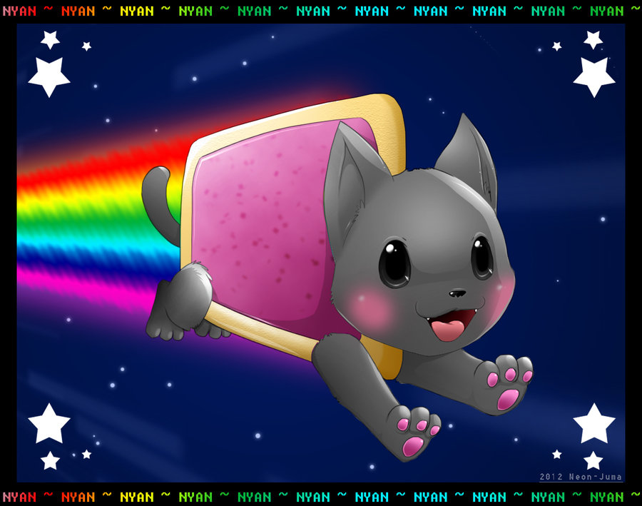 Nyan Cat By Neon Juma