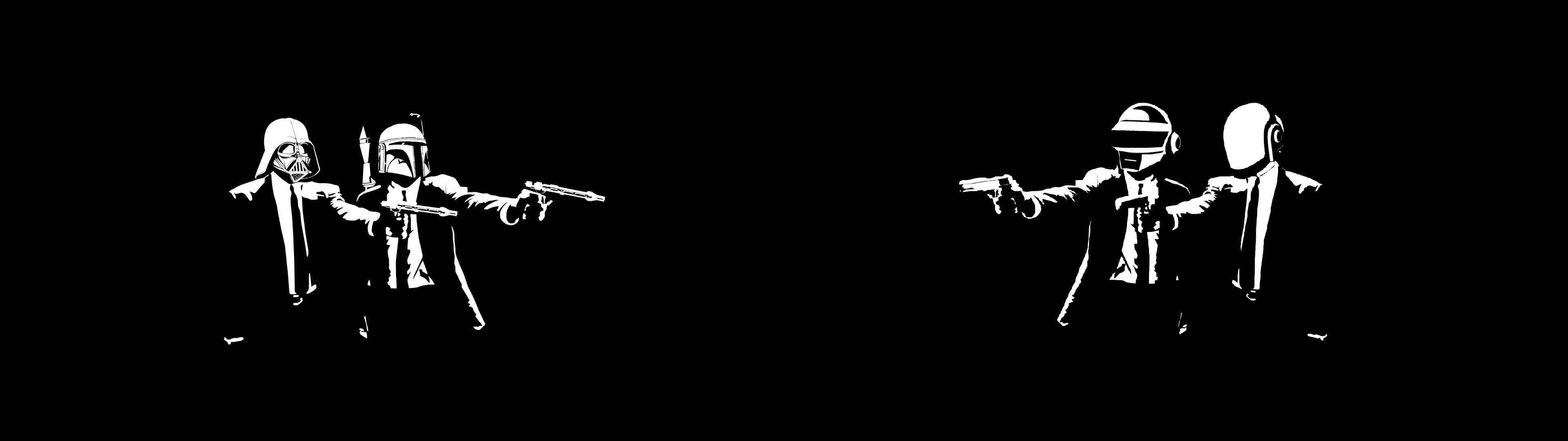 Minimalist Dual Monitor Wallpaper