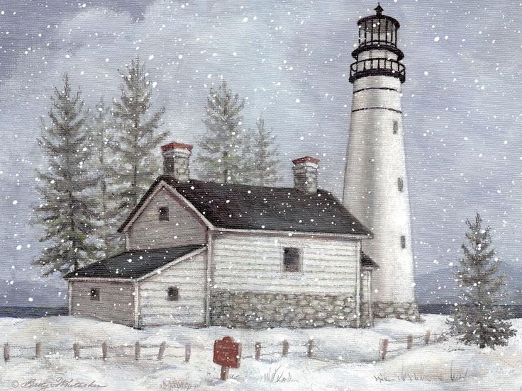 Lang January Wallpaper Lighthouse S