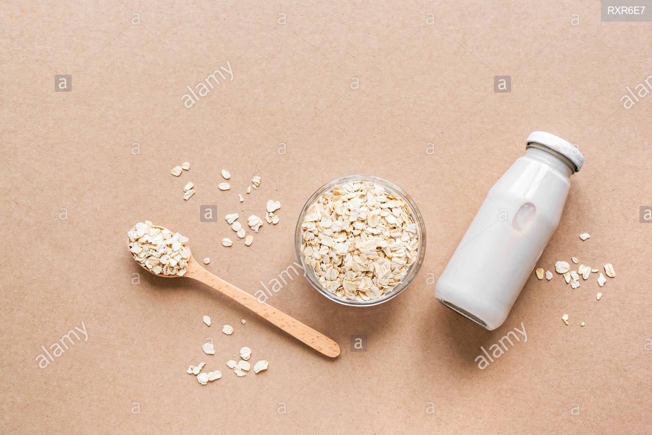 Free Download Oat Milk Alternative On Beige Background Copy Space Images, Photos, Reviews