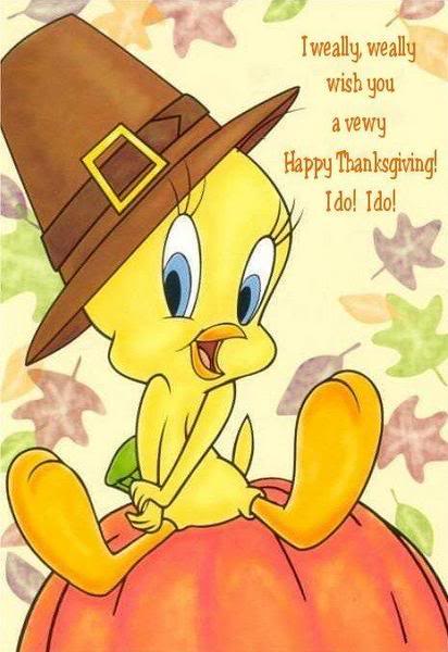 Tweety Thanksgiving Cards Cute Wishes