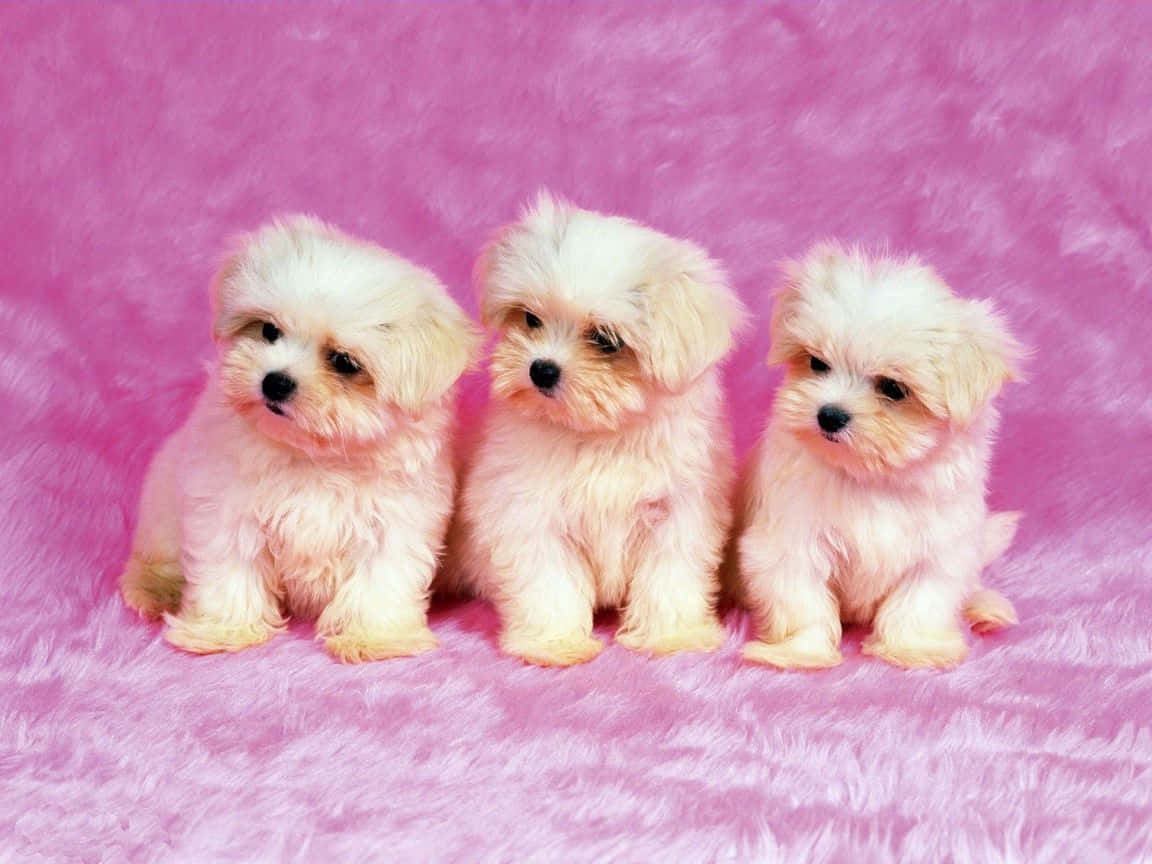 Pink Puppies Wallpaper
