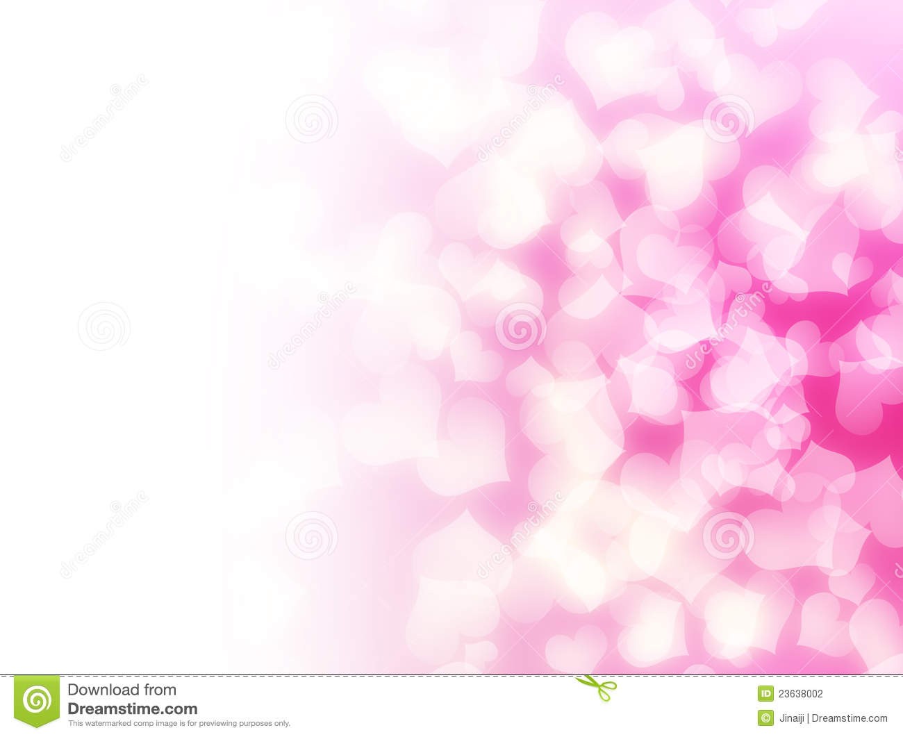 Pink Love Background Soft Hearts