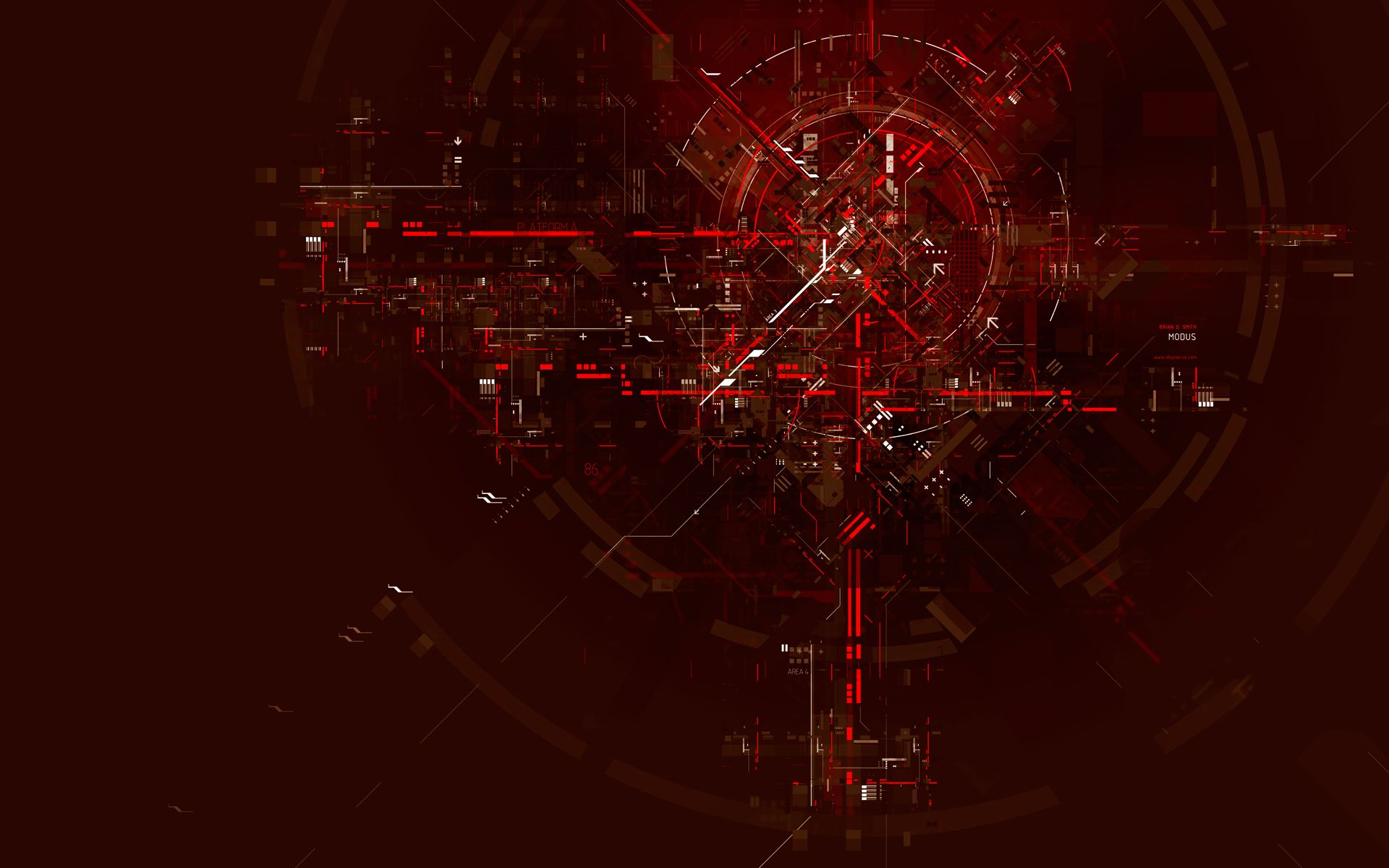 Red Electronic Wallpaper On