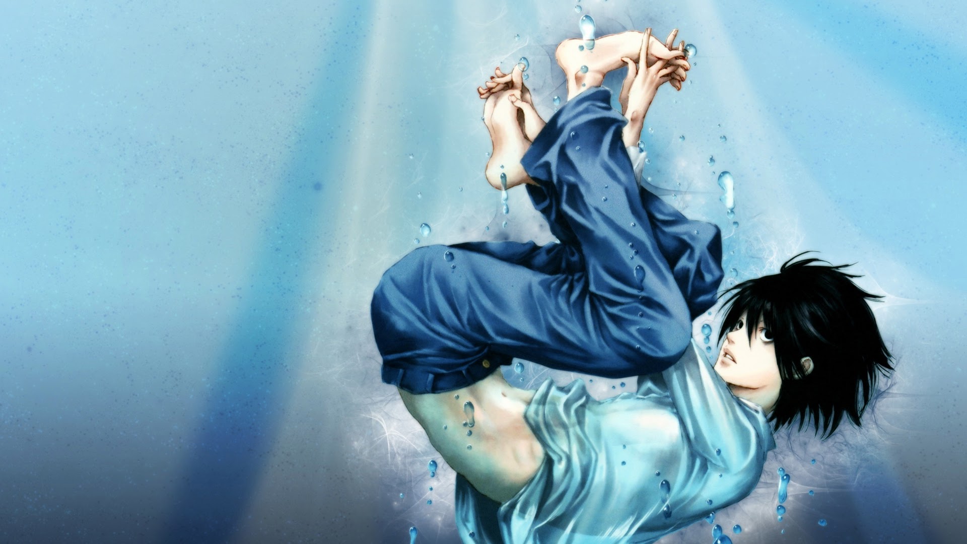 Death Note Wallpaper L HD Anime Underwater