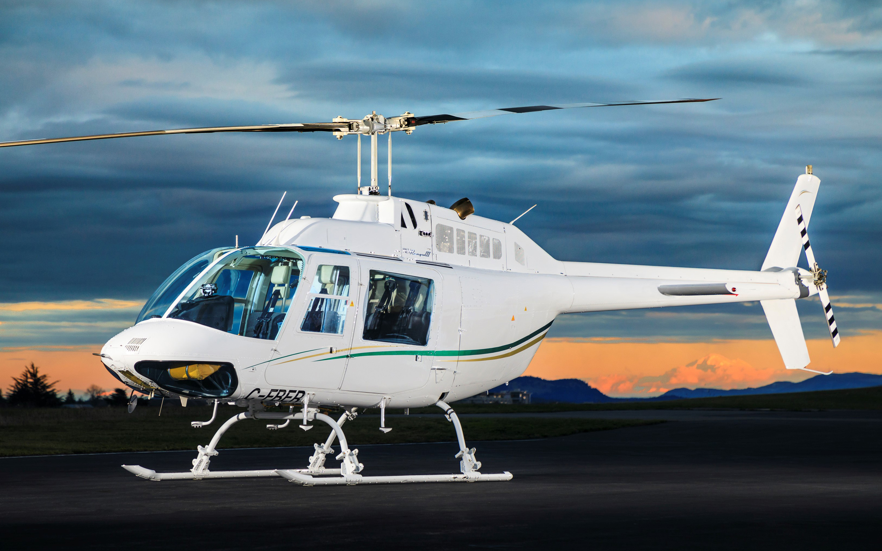 Wallpaper Bell 4k Twin Engined Helicopter Civil
