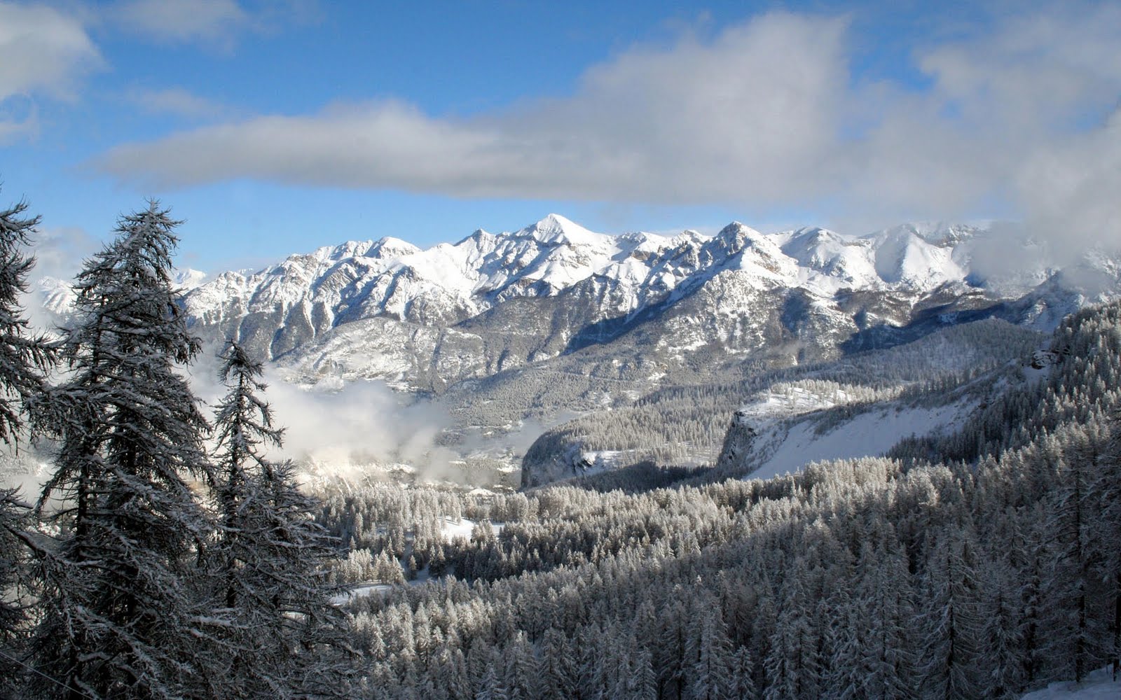 Wallpapers Box Snow Mountains In Winter HD Wallpapers