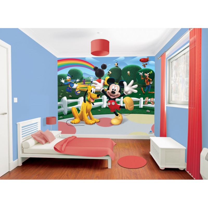 Walltastic 3d Licensed Kids Wallpaper Disney Mickey Mouse Clubhouse