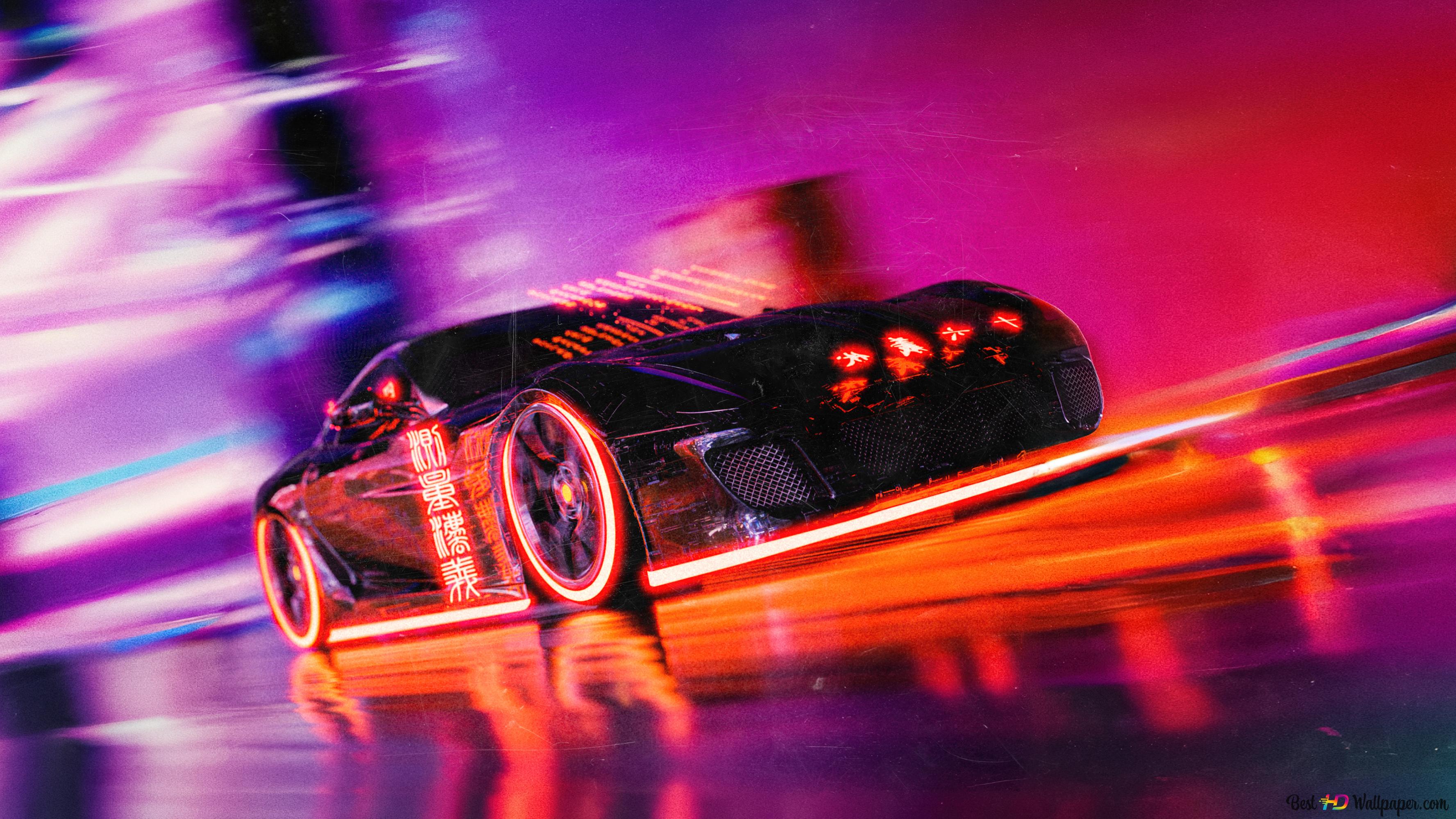 Black Racing Car 4k Wallpaper