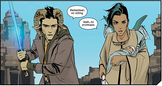 Of Geeks Five Reasons You Should Be Reading Saga By Alexis George