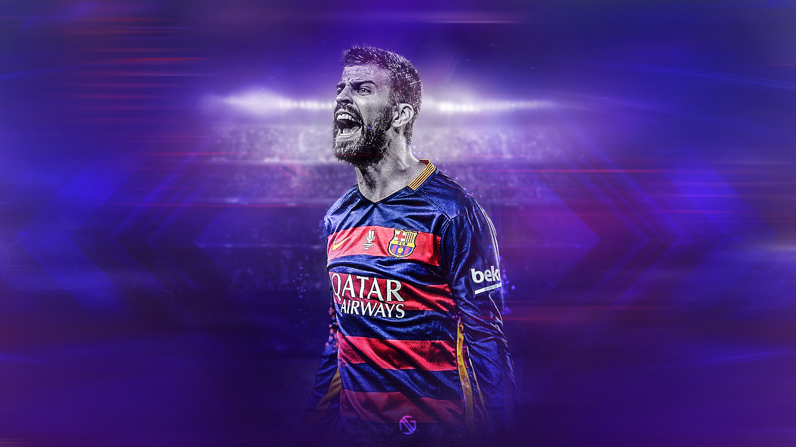 Gerard Pique Wallpaper By Dreamgraphicss
